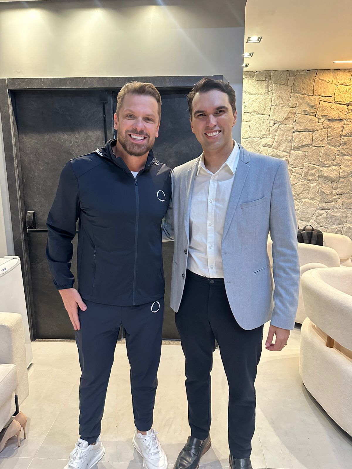 Marcos e Dr. Sandro Ferraz, líderes da parceria DOCFO + Club Evollution
